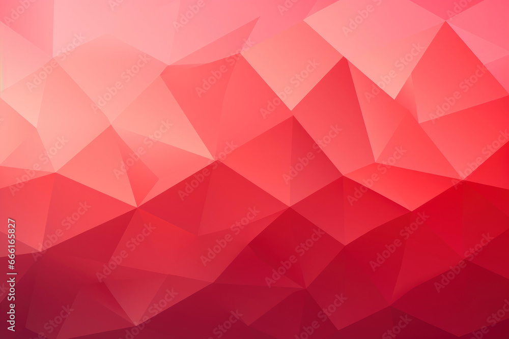 Obraz premium Plain pink gradient background in low poly style