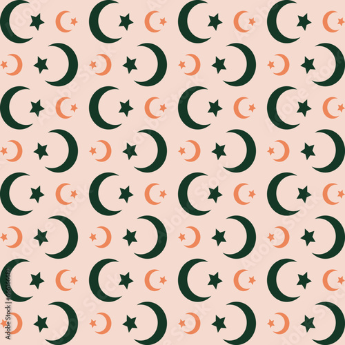 Islamic trendy seamless creative repeating pattern vector illustration background