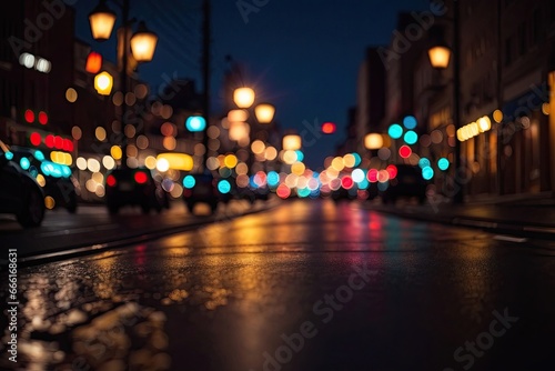 Lens bokeh, street light