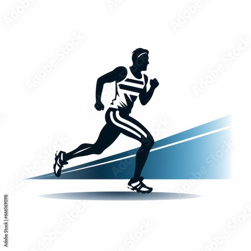 minimalistic sports running icon