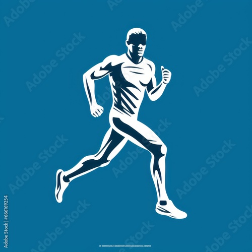 minimalistic sports running icon