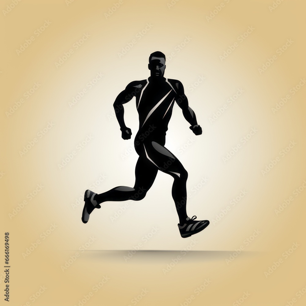 minimalistic jogger icon minimalistic jogger icon