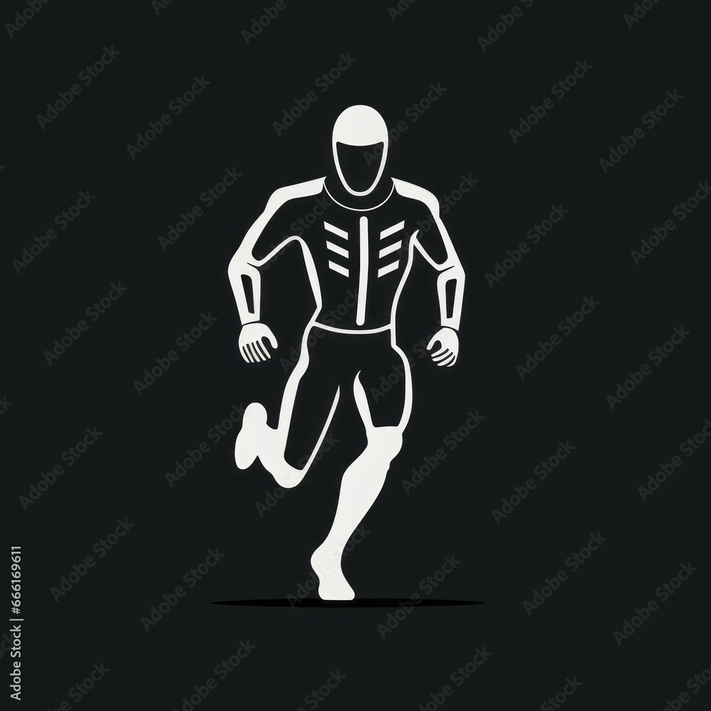 minimalistic jogger icon minimalistic jogger icon