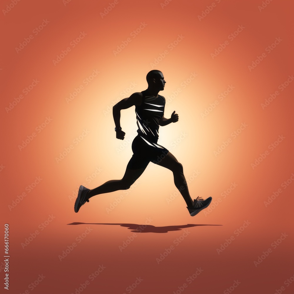 minimalistic runner icon