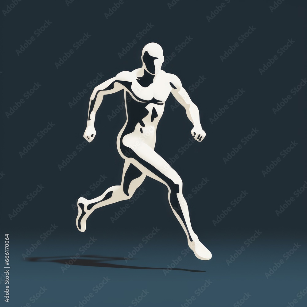 minimalistic runner icon minimalistic runner icon