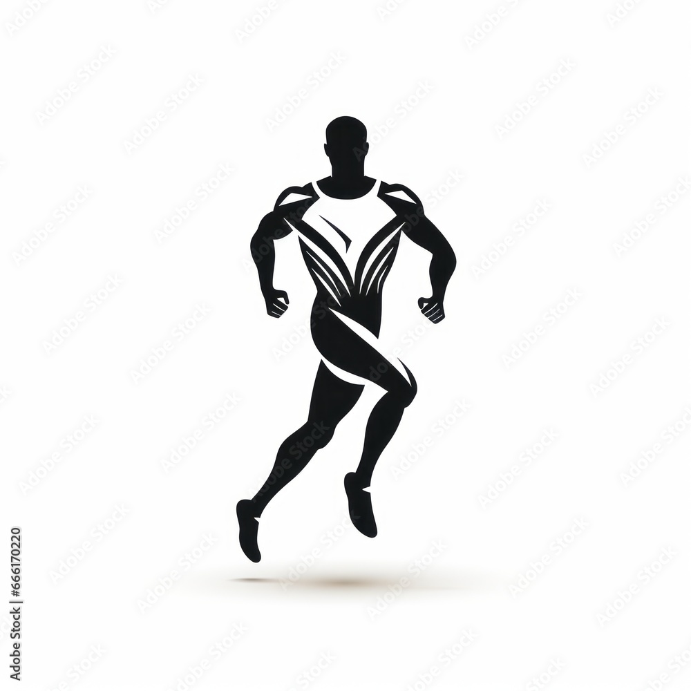 minimalistic runner icon