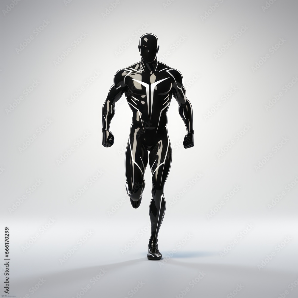 minimalistic runner silhouette icon minimalistic runner silhouette icon