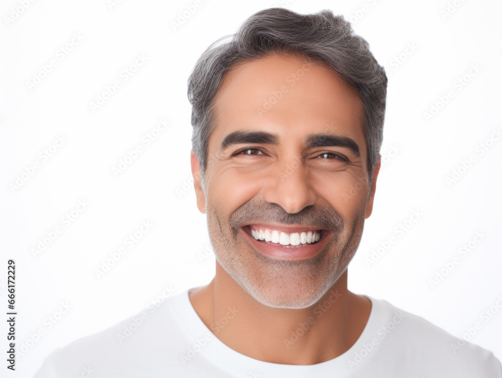 A portrait of a smiling character showing teeth
A portrait of a smiling character showing teeth