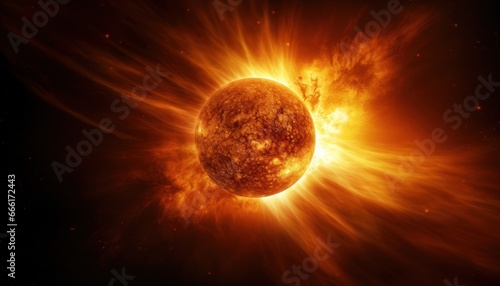 sun,planet photo in outer space, solar system 