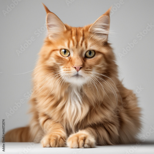 Cat looking at camera, generative ai