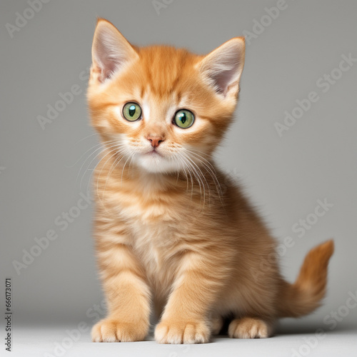 kitten looking at camera, generative ai