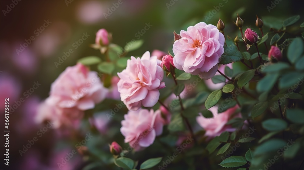 pink flowers in the garden pink flowers in the garden