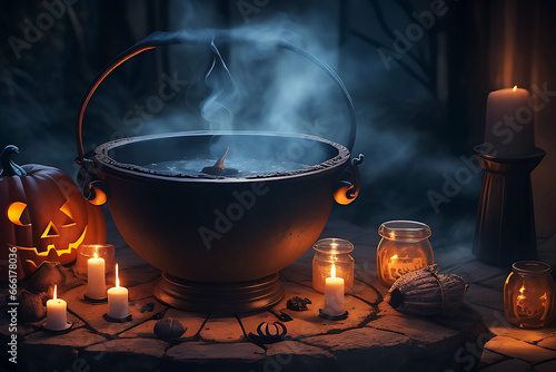 Witch's Brew: Mystical Cauldron of Halloween