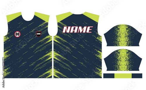Vector colorful sports jersey design for sublimation or soccer kid design for sublimation