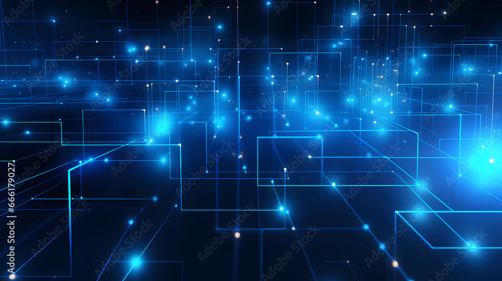 Blue digital technology line graphics poster web page PPT background Blue digital technology line graphics poster web page PPT background