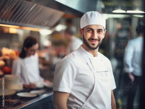  Portrait photo of the chef in the kitchen chef  portrait  cook  food  kitchen  person  happy  cooking  uniform  people  professional  hat  restaurant  job  adult  smiling  smile  profession  occupati