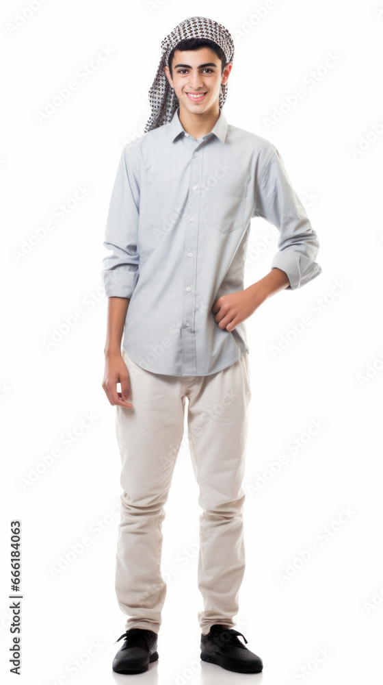 Fototapeta premium isolated portrait in studio 