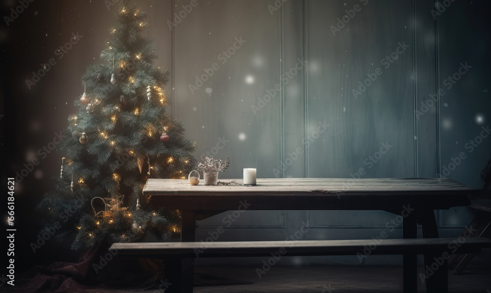 abstract christmas interior background