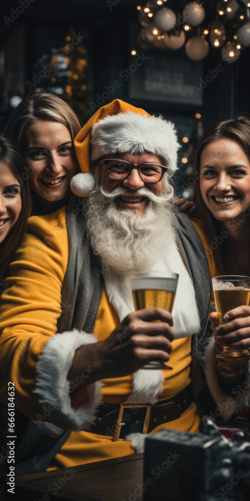 Fototapeta premium Weihnachtsfeier