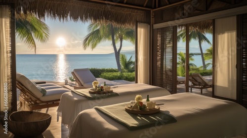 A luxurious villa where you have access to a private spa  rest and improve your health