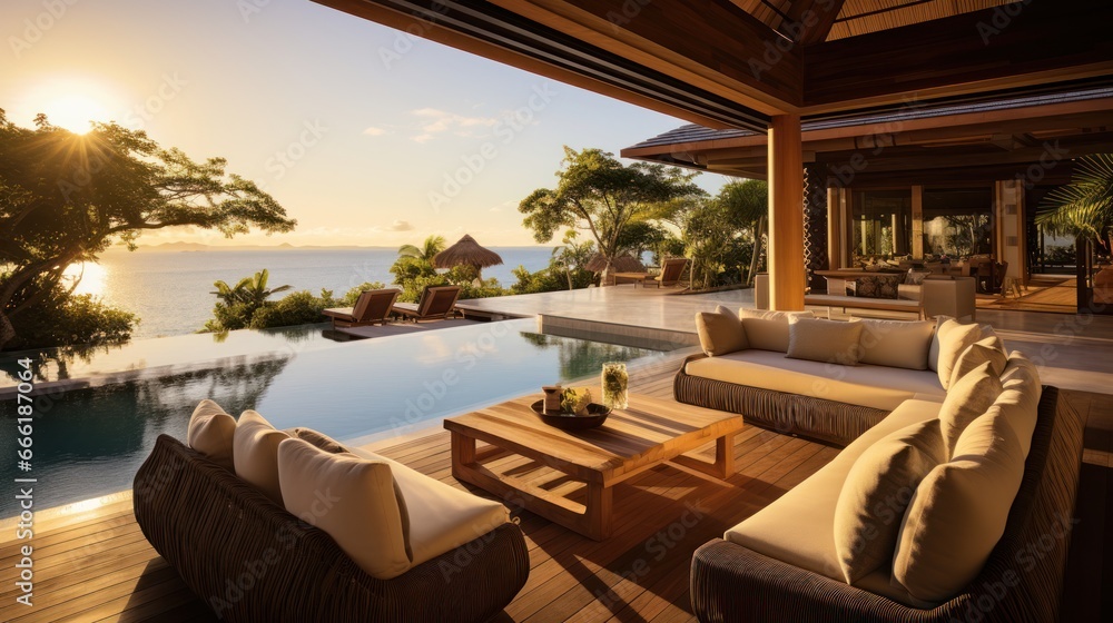 A luxurious villa where you have access to a private spa, rest and improve your health