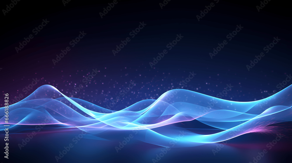 Digital technology blue geometric curve abstract poster web page PPT background Digital technology blue geometric curve abstract poster web page PPT background