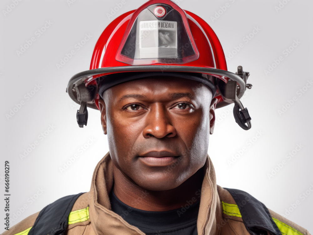 Obraz premium Portraits of American firemen