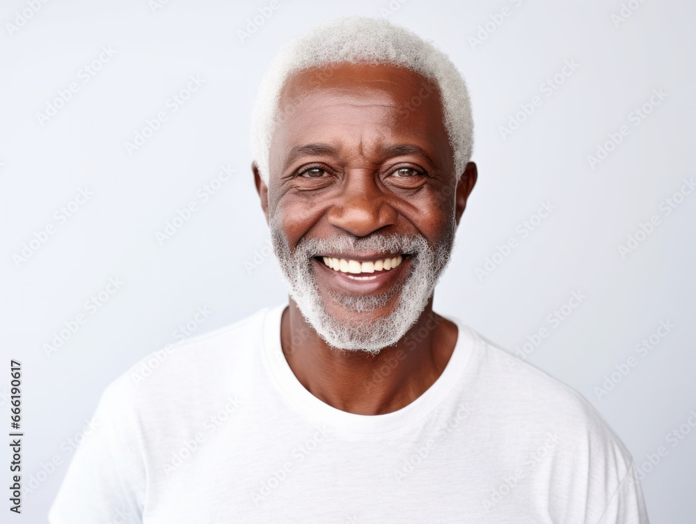 A portrait of a smiling character showing teeth
A portrait of a smiling character showing teeth