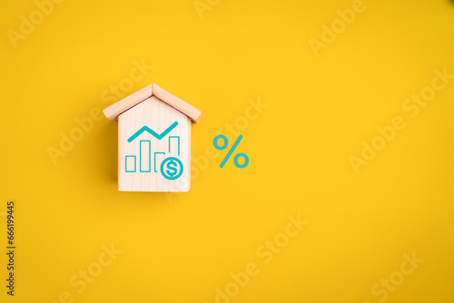 Percentage in profit, Percentage sign on background, Business asset investment, Business and analyzing financial investment data, Business growth process