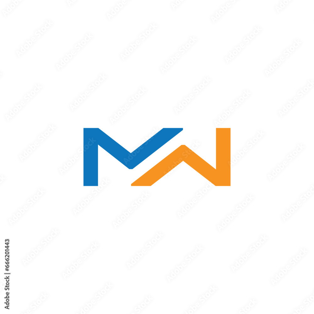 Initial letter WM logo or MW logo vector design templates Initial letter WM logo or MW logo vector design templates
