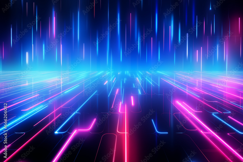 Generative AI illustration abstract background Data transfer concept technology Generative AI illustration abstract background Data transfer concept technology