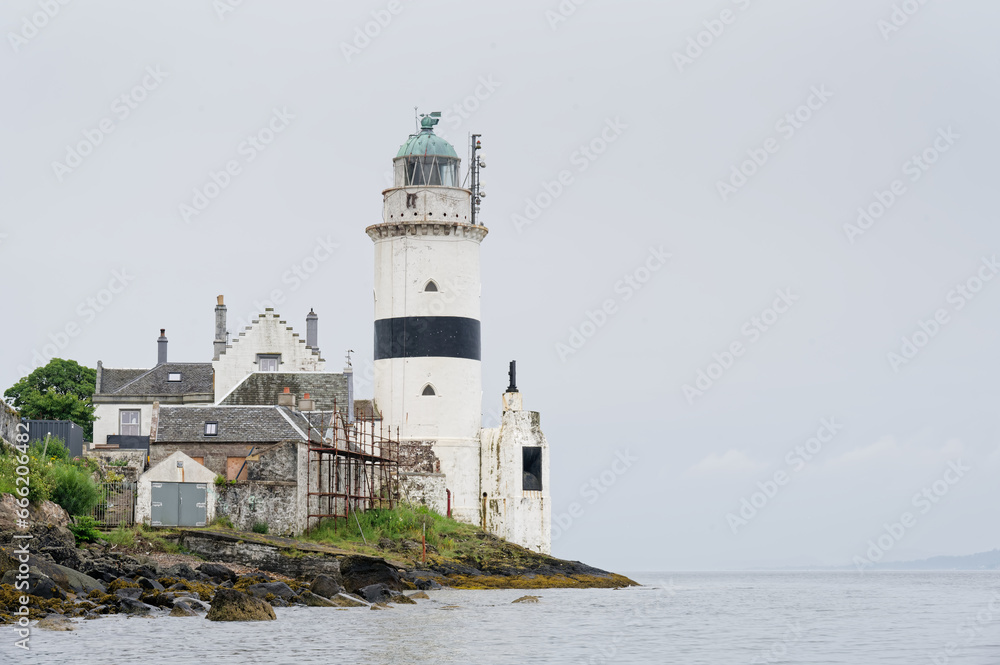 Cloch Lighthouse on the Firth of Clyde by Gourock Scotland Cloch Lighthouse on the Firth of Clyde by Gourock Scotland