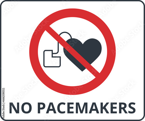 Pacemaker Prohibition Symbol
