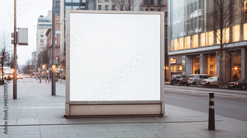 The blank, empty digital outdoor signage mockup on a bustling city street set the stage for an editorial photography piece. Against the backdrop of the urban landscape, the void in the signage seemed photo