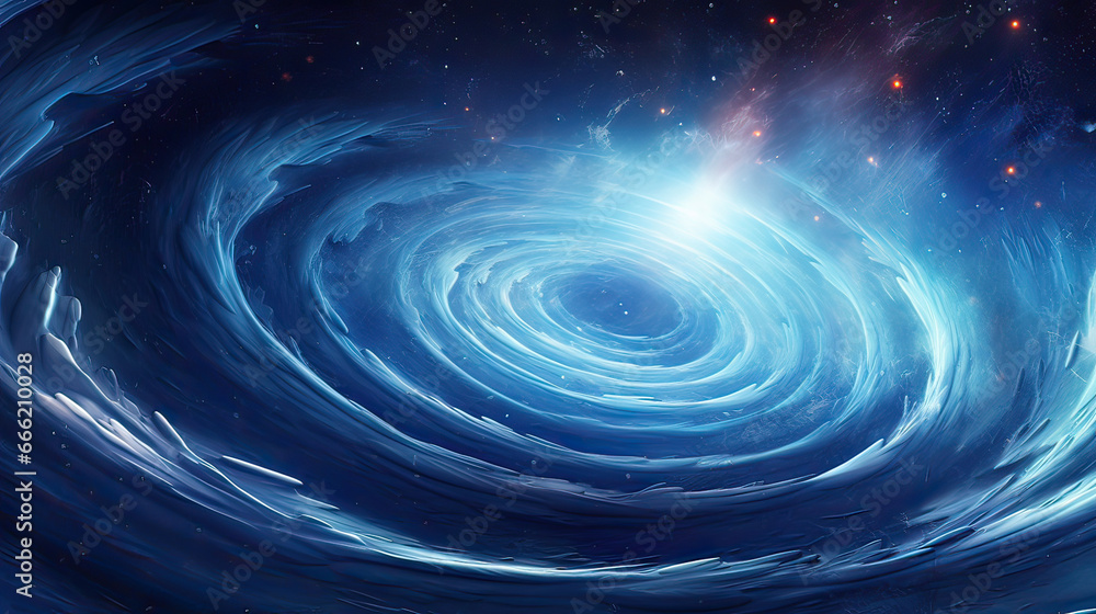 blue spiral galaxy