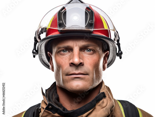    Portraits of American firemen
