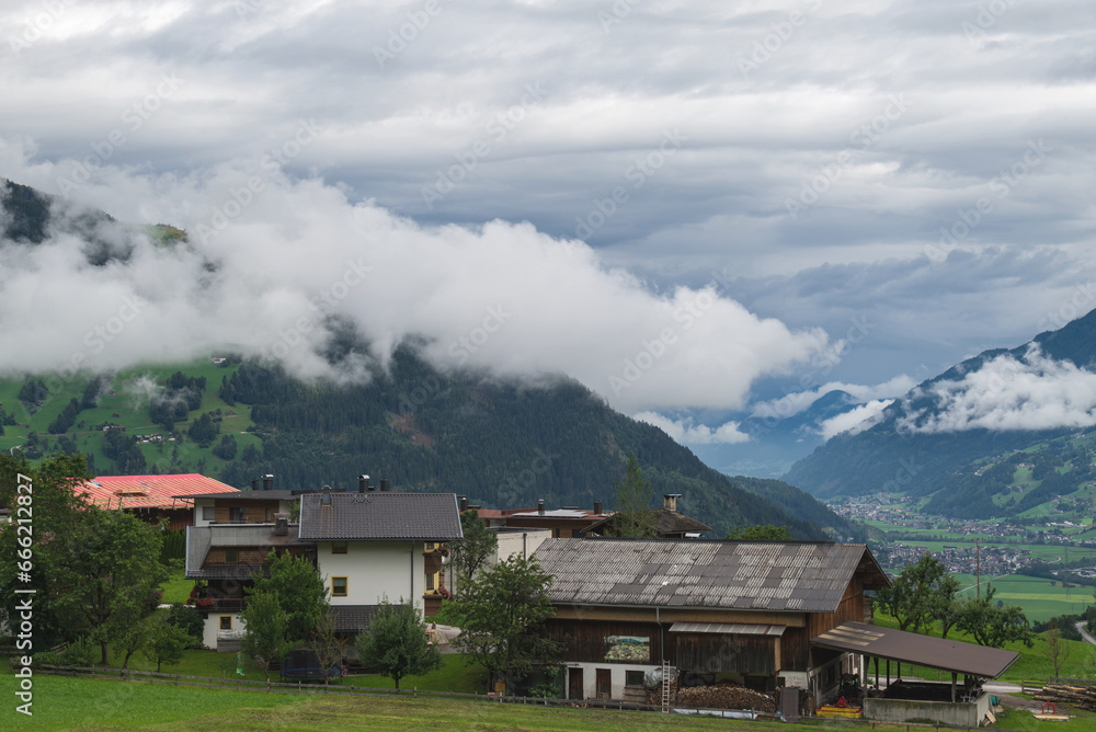 Nice view despite the clouds, from Filzmoose, Salzburg, Austria. Nice view despite the clouds, from Filzmoose, Salzburg, Austria.