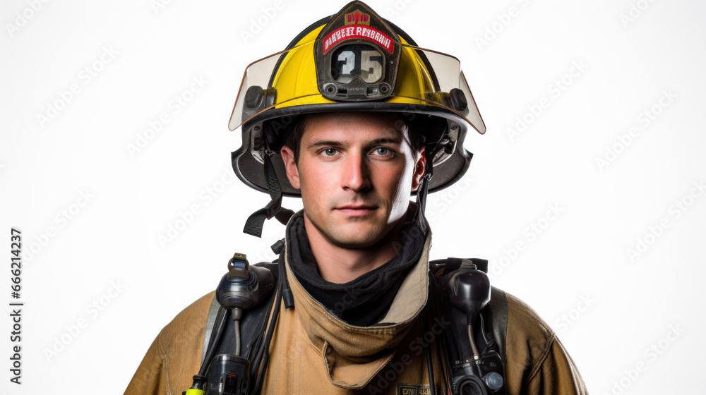   Portraits of American firemen
