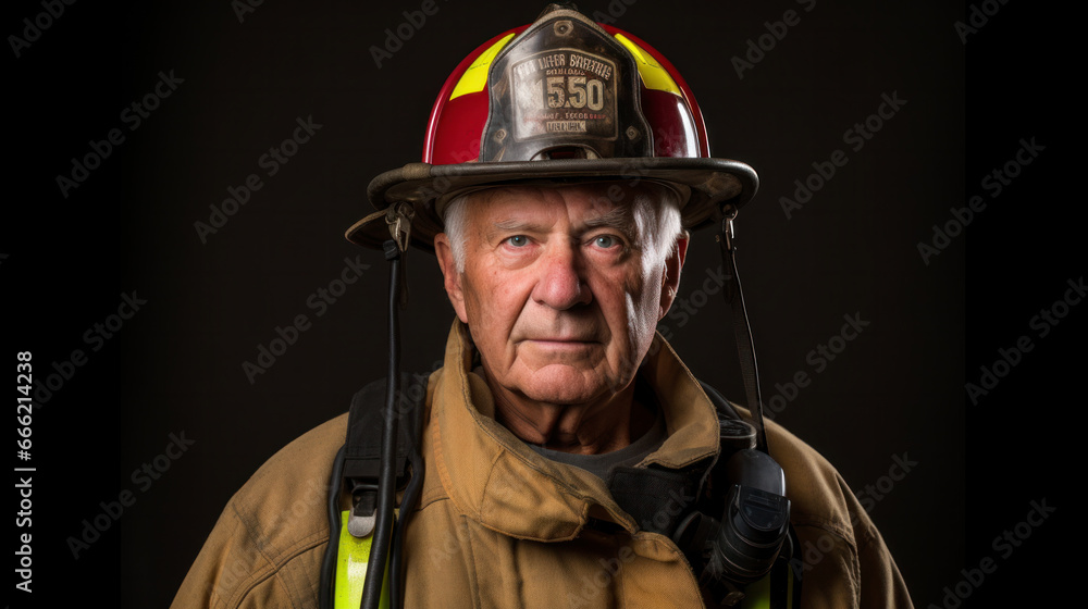 Fototapeta premium Portraits of American firemen 