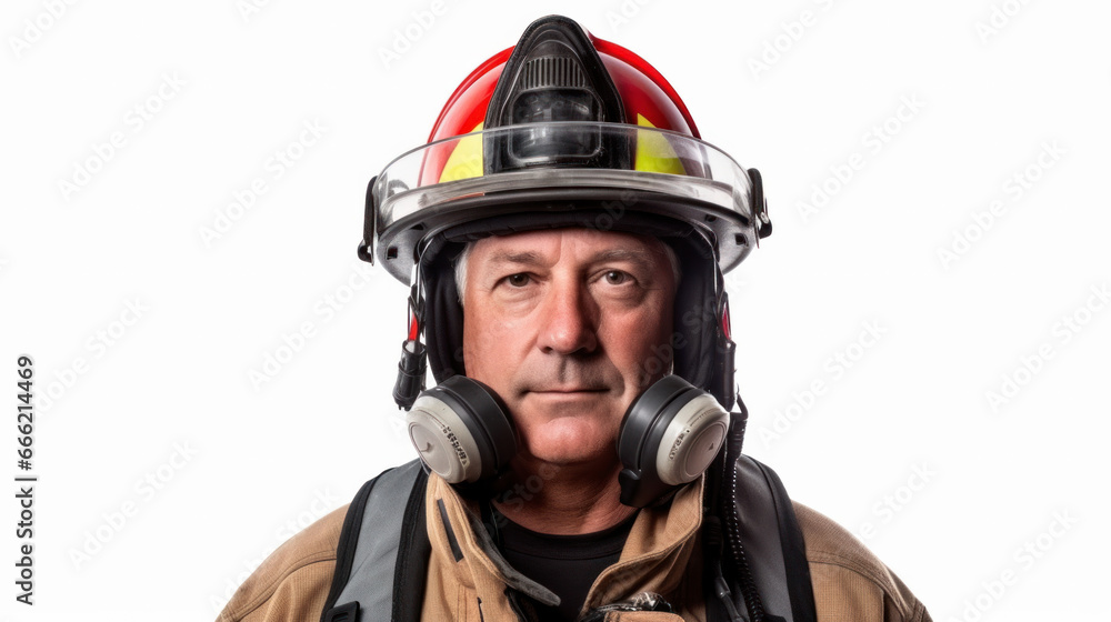   Portraits of American firemen
