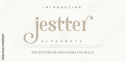 JESTTER Modern abstract digital alphabet font. Minimal technology typography, Creative urban sport fashion futuristic font and with numbers. vector illustration