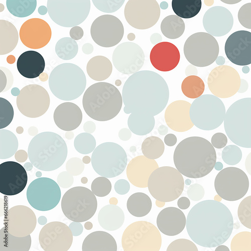 seamless background with circles grey color created with Generative Ai