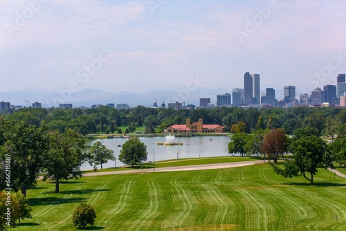 4K Image: Denver, Colorado Skyline from City Park
