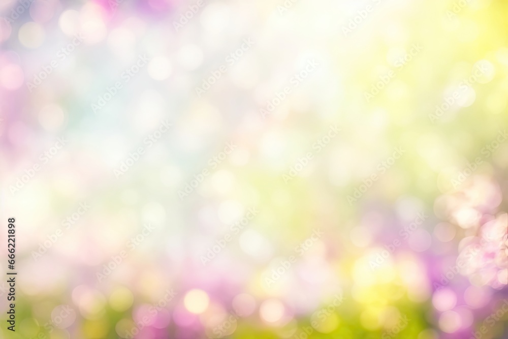Blurred out spring season abstract nature background. ai generative