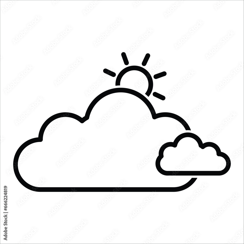 weather icon vector design template weather icon vector design template