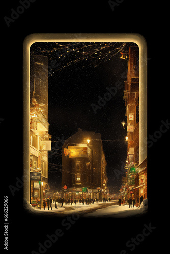 クリスマスの風景　　ジェネレーティブ AI 