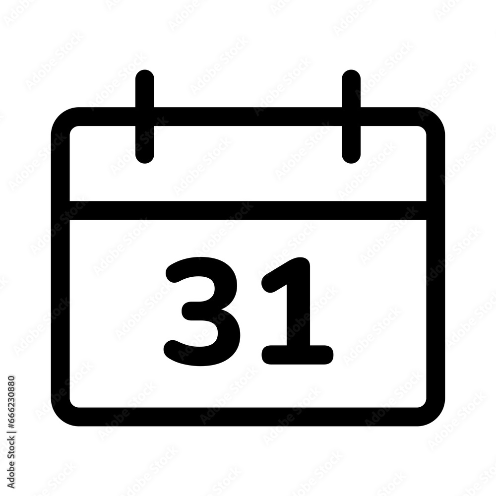 October 31 calendar icon on White Background. Halloween line icons collection. Vector illustration. October 31 calendar icon on White Background. Halloween line icons collection. Vector illustration.
