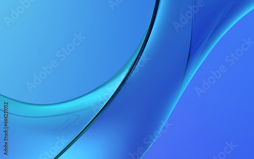 Illustration of a blue abstract background with shapes and effects
