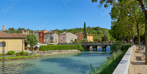 Beautiful impressions in the mill village of Borghetto on the river Minico, in the south of Lake Garda, in Veneto, Italy. photo