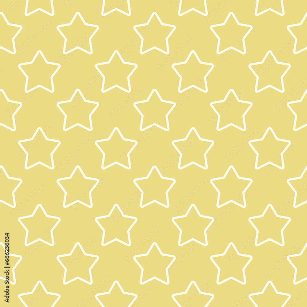 Fototapeta premium Seamless pattern with beige stars